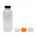 Sap & smoothie fles met dop, vierkant, 250 ml