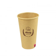 Cup enkelwandig bruin 410ml/16oz