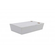 Foodbox gesloten schuin, large, 140 x 200 x 50 mm