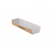 Snacktray rechthoek, korte zijde open, medium, 70 x 230 x 50 mm