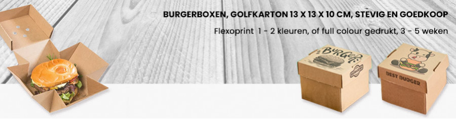 Burgerbox golfkarton