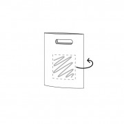 Plastic tas, 20 x 25 cm, 45 micron