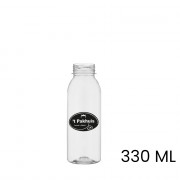 Sap & smoothie fles, bedrukt, rond, 330 ml