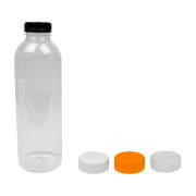 Sap & smoothie fles met dop, rond, 750 ml