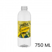 Sap & smoothie fles, bedrukt, rond, 750 ml