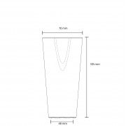 Drinkbeker, semi-transparant, 250 ml