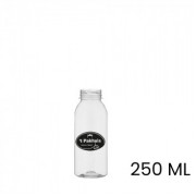 Sap & smoothie fles, bedrukt, rond, 250 ml