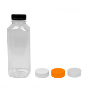 Sap & smoothie fles met dop, vierkant, 1.000 ml