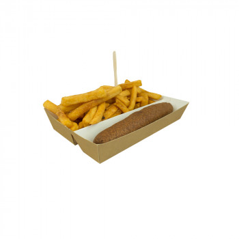 Friet-frikandelbakje premium combi