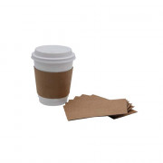 Cup sleeve 8oz, bruin kraft