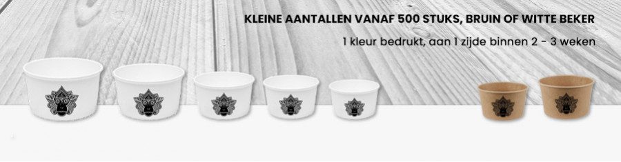 IJsbeker v.a 500 stuks, 2-3 wkn