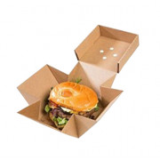 Burgerbox karton, 13 x 13 x 10 cm