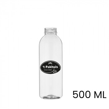 Sap & smoothie fles, bedrukt, rond, 500 ml