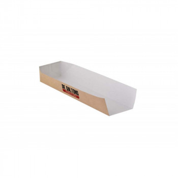 Snacktray rechthoek, korte zijde open, large, 80 x 250 x 50 mm